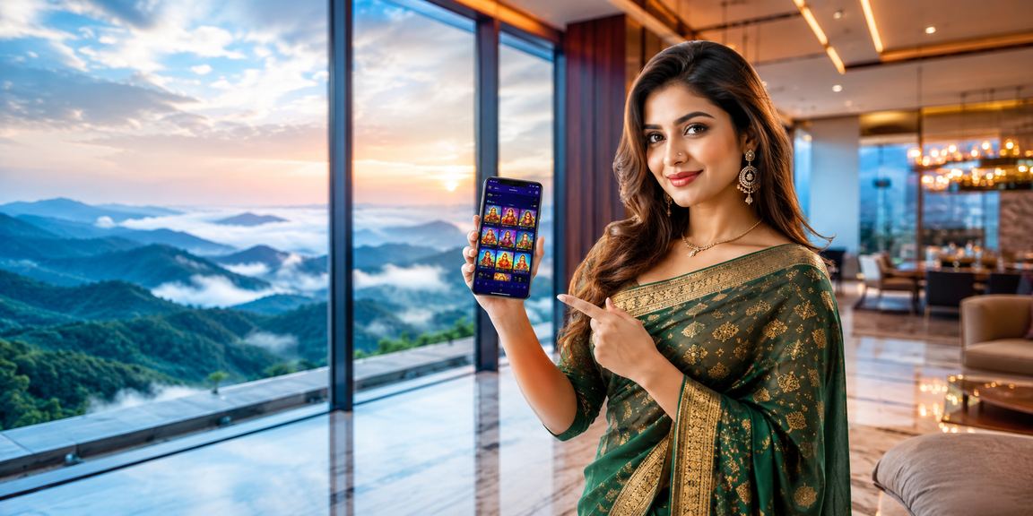 ব্যবহারকারী মোবাইল থেকে ক্যাসিনো গেম খেলা